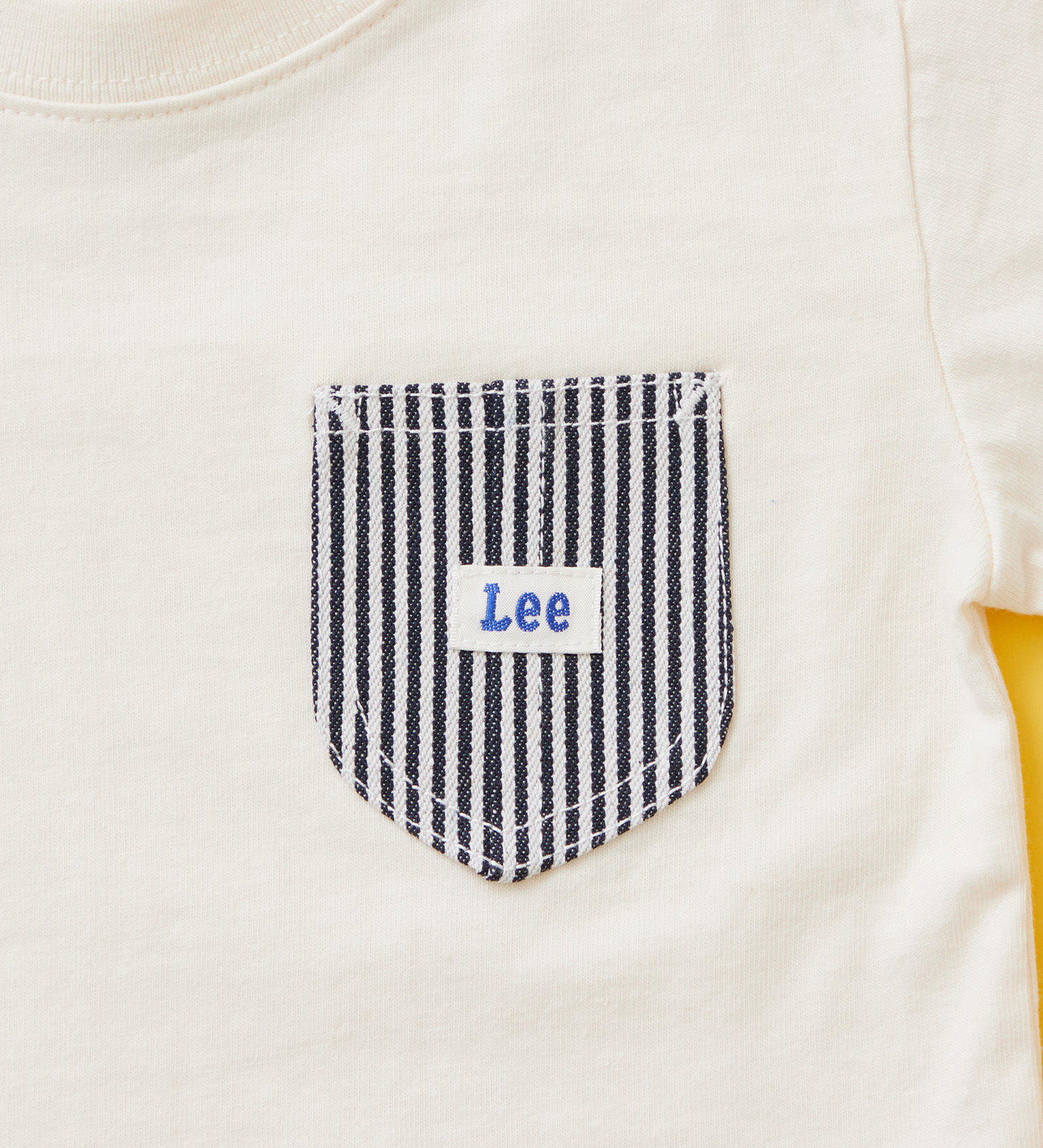 Lee(リー)の【80-100cm】ベビー デニムポケットTシャツ|トップス/Tシャツ/カットソー/キッズ|ホワイト