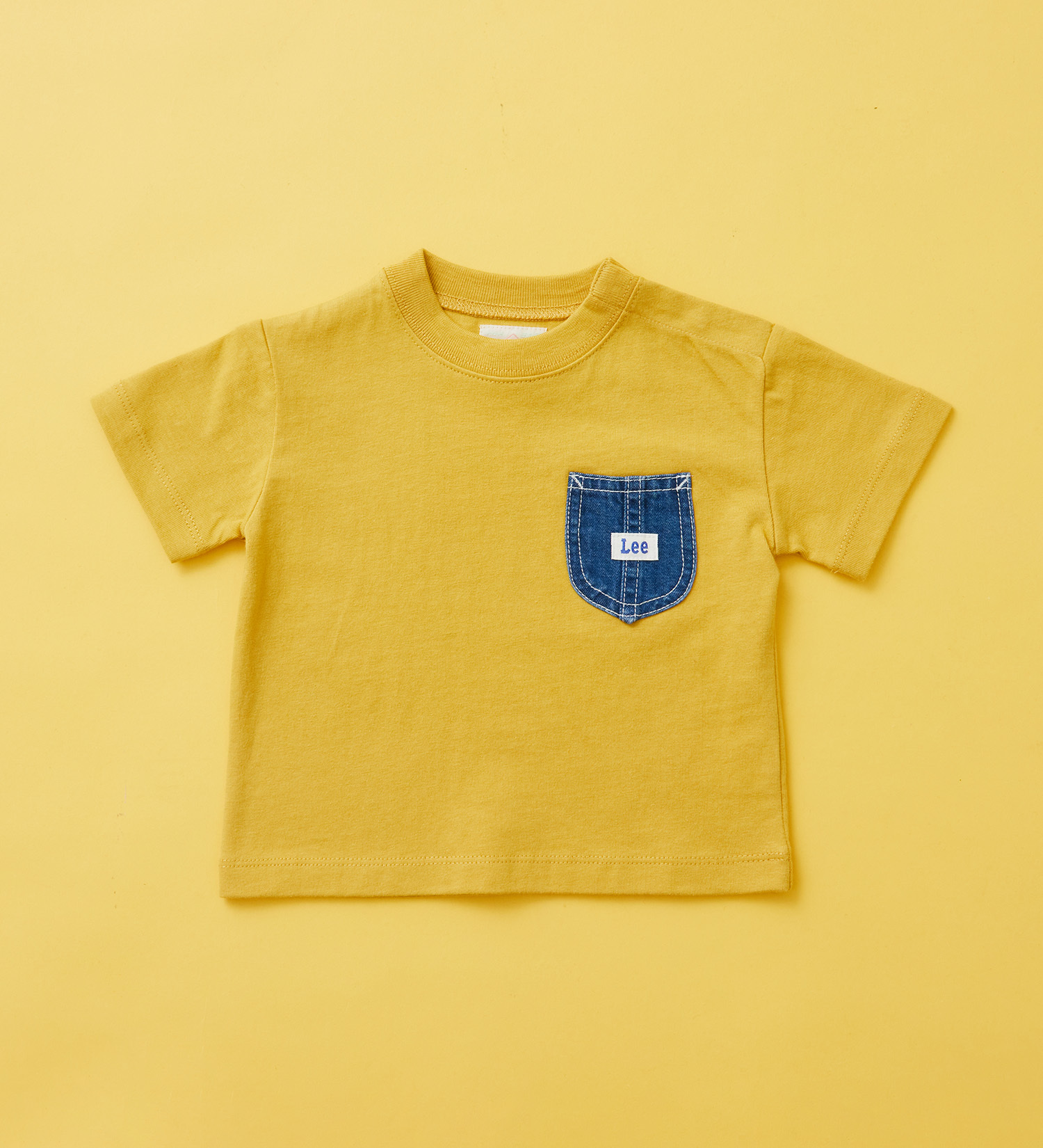 Lee(リー)の【80-100cm】ベビー デニムポケットTシャツ|トップス/Tシャツ/カットソー/キッズ|イエロー