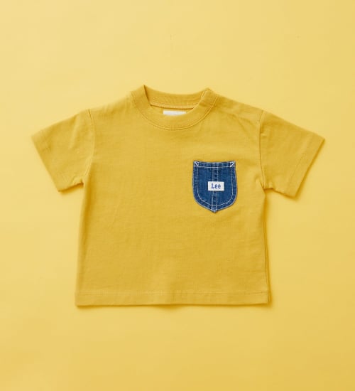 Lee(リー)の【80-100cm】ベビー デニムポケットTシャツ|トップス/Tシャツ/カットソー/キッズ|イエロー