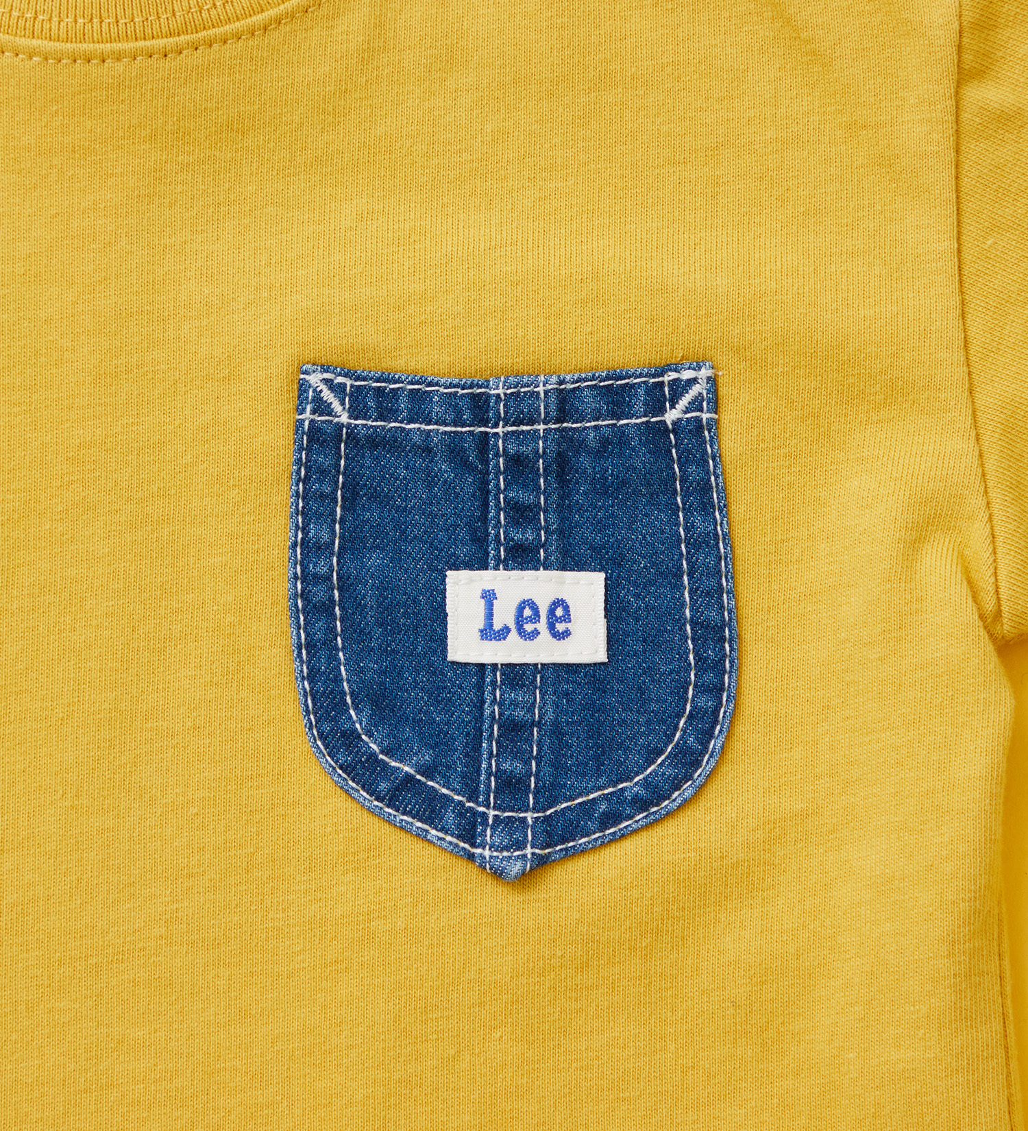 Lee(リー)の【80-100cm】ベビー デニムポケットTシャツ|トップス/Tシャツ/カットソー/キッズ|イエロー