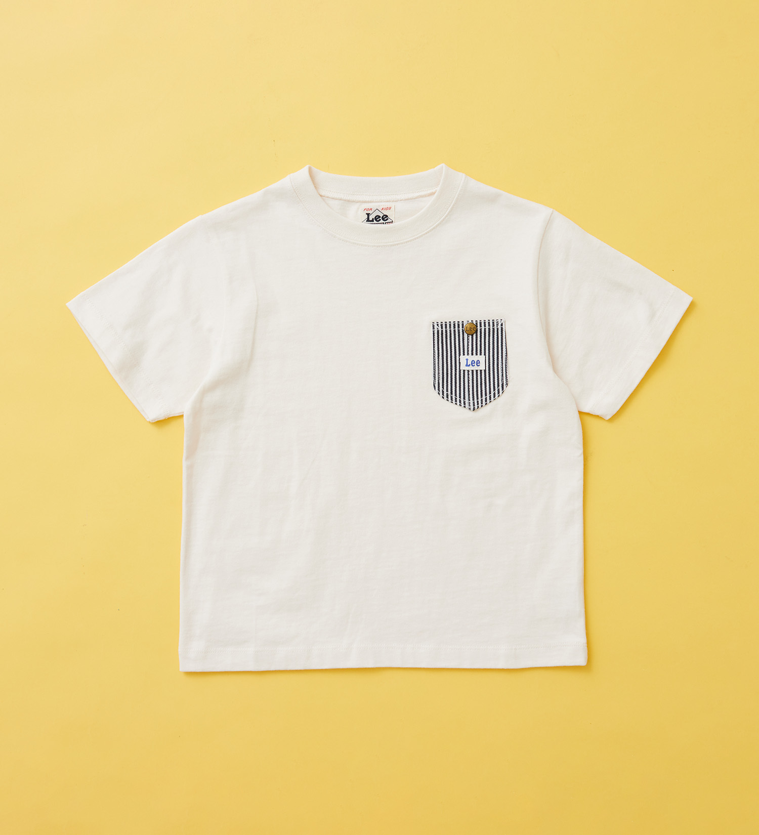 Lee(リー)の【110-150cm】キッズ デニムポケットTシャツ|トップス/Tシャツ/カットソー/キッズ|ホワイト