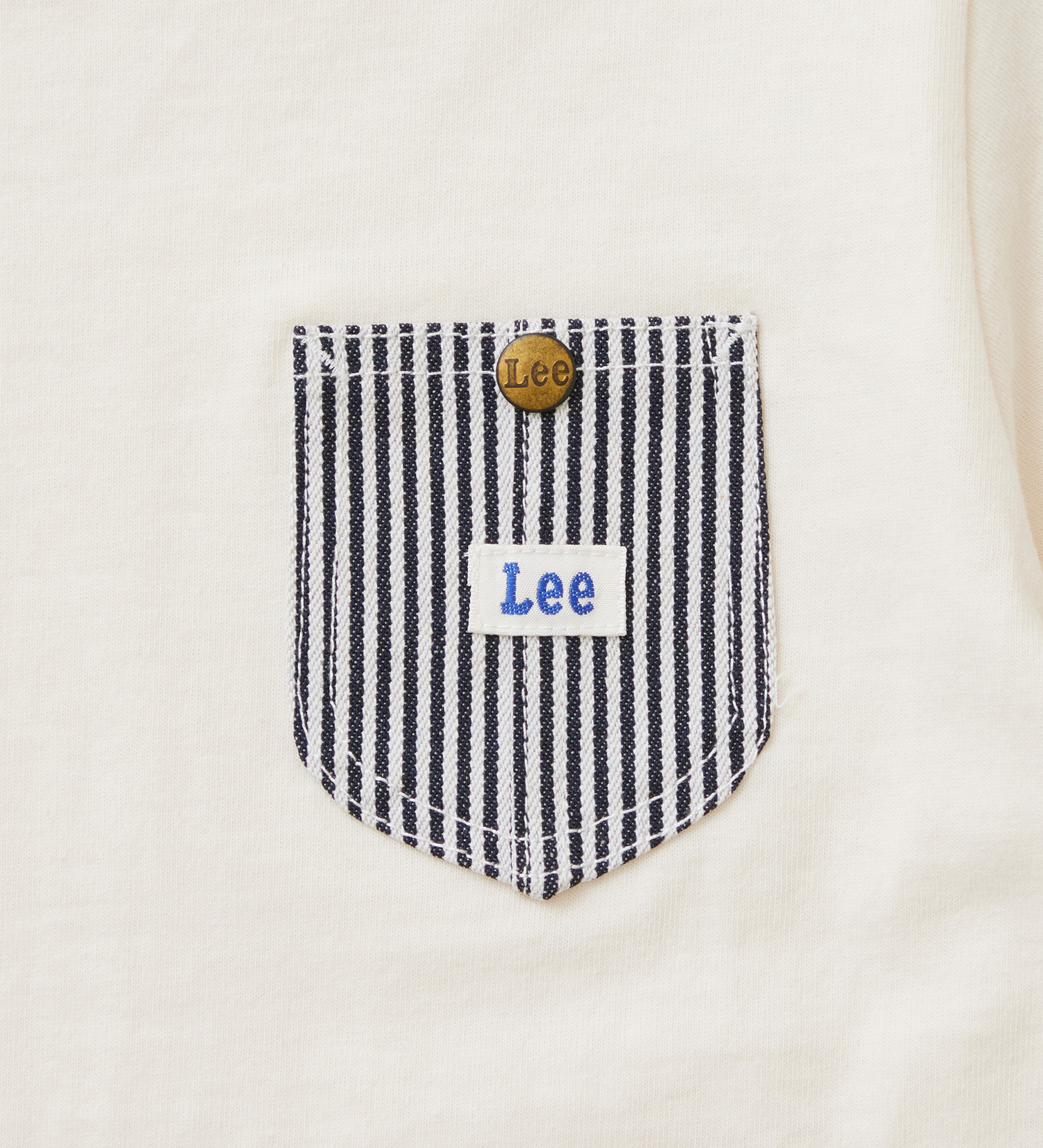 Lee(リー)の【110-150cm】キッズ デニムポケットTシャツ|トップス/Tシャツ/カットソー/キッズ|ホワイト
