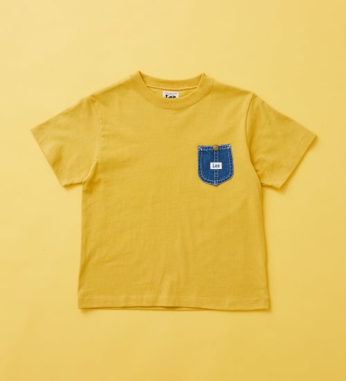 Lee(リー)の【110-150cm】キッズ デニムポケットTシャツ|トップス/Tシャツ/カットソー/キッズ|イエロー