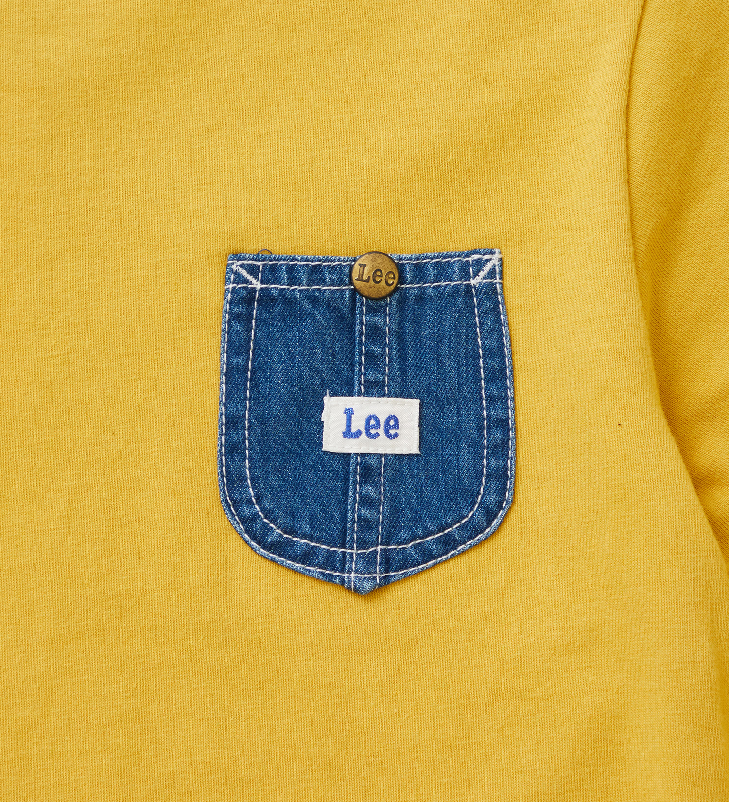 Lee(リー)の【110-150cm】キッズ デニムポケットTシャツ|トップス/Tシャツ/カットソー/キッズ|イエロー