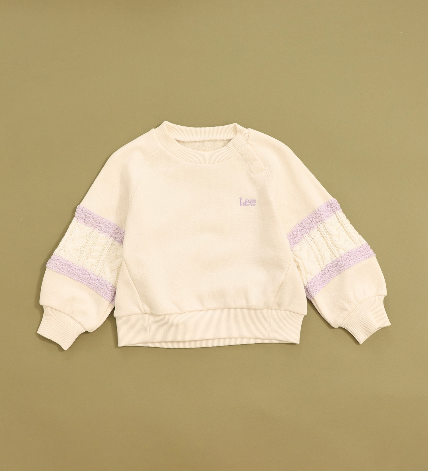 Lee(リー)の【80-100cm】ベビー ニットパネルスリーブスウェット【親子】|トップス/スウェット/キッズ|パープル