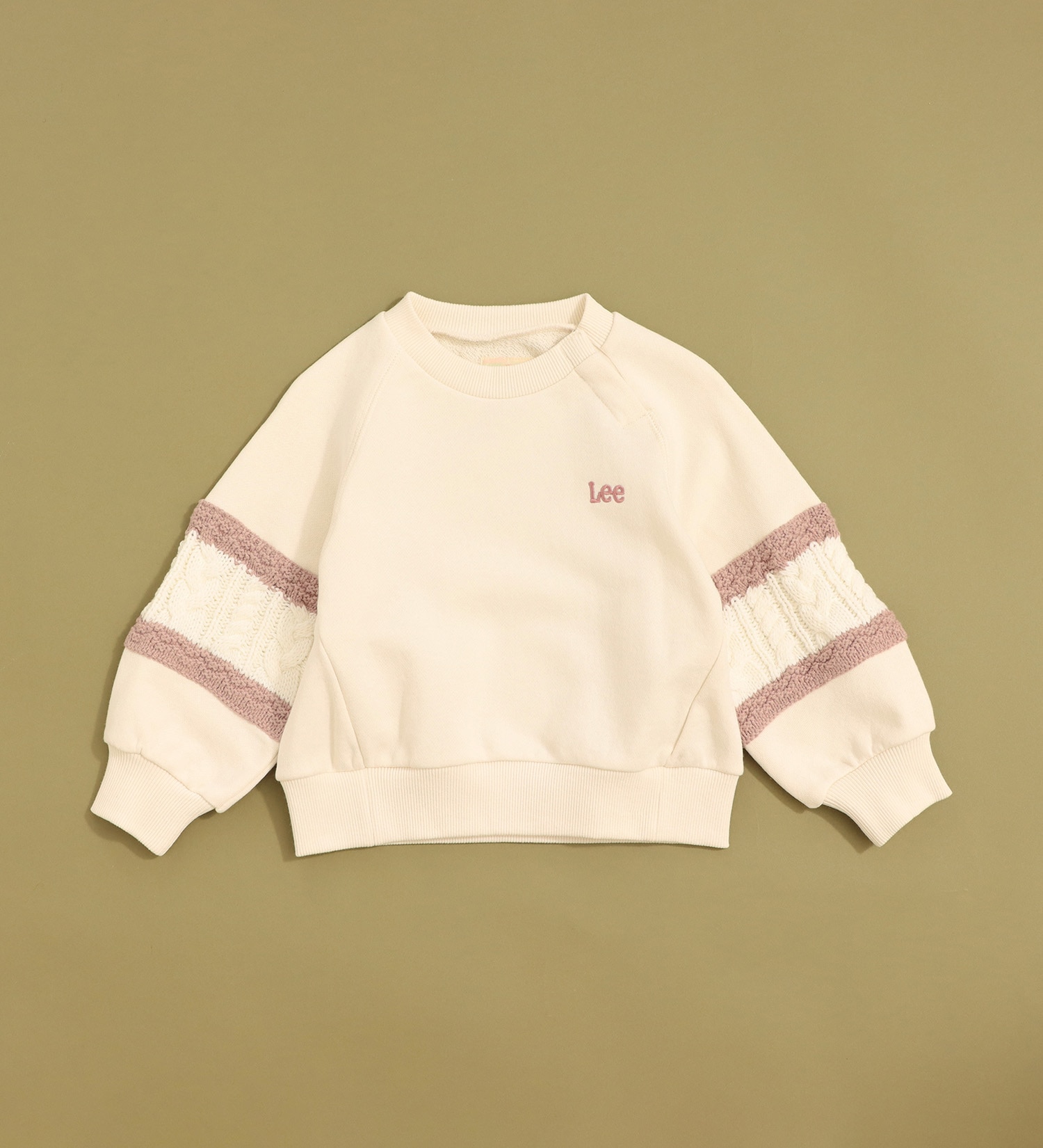Lee(リー)の【80-100cm】ベビー ニットパネルスリーブスウェット【親子】|トップス/スウェット/キッズ|ピンク