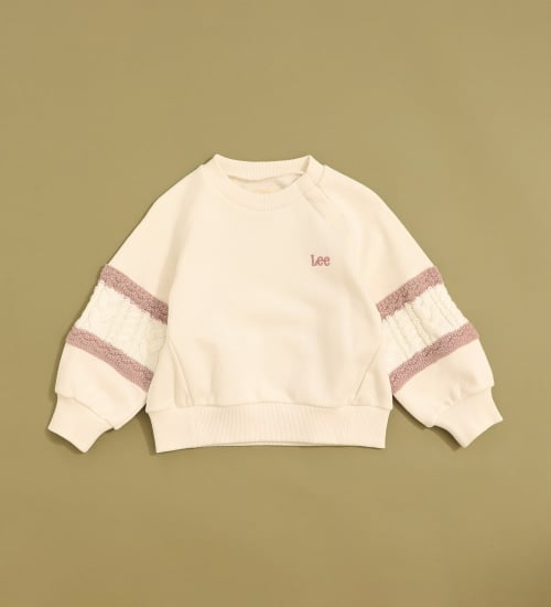 Lee(リー)の【80-100cm】ベビー ニットパネルスリーブスウェット【親子】|トップス/スウェット/キッズ|ピンク