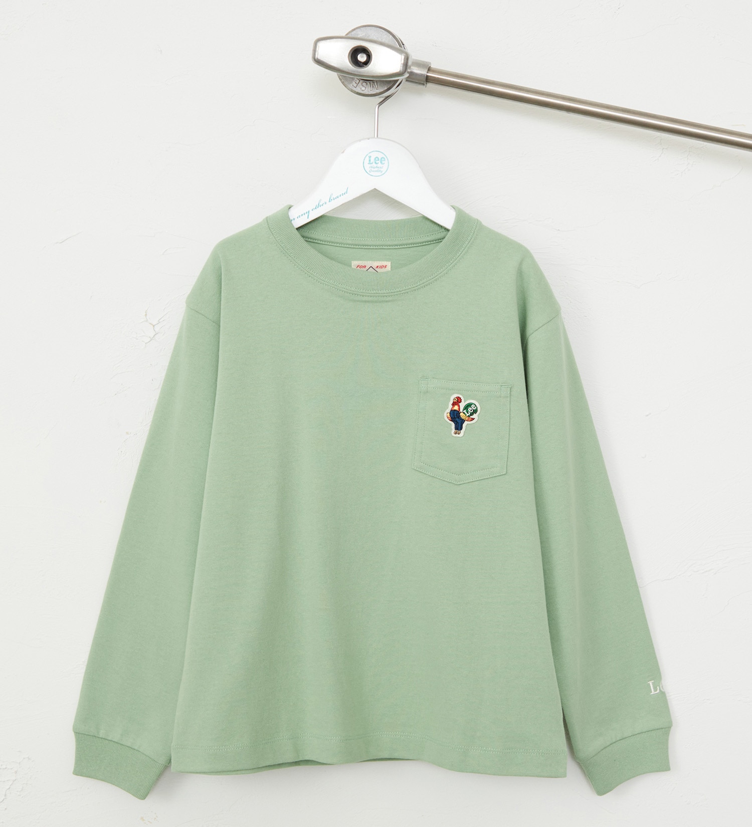 Lee(リー)の【110-150cm】キッズ ワッペンポケット長袖Tシャツ/ロンT|トップス/Tシャツ/カットソー/キッズ|グリーン