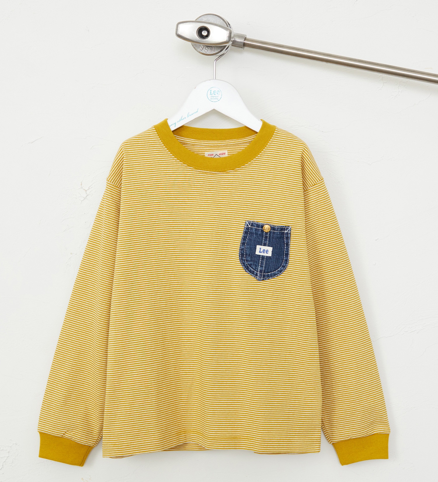 Lee(リー)の【110-150cm】キッズ デニムポケット長袖Tシャツ/ロンT|トップス/Tシャツ/カットソー/キッズ|イエロー