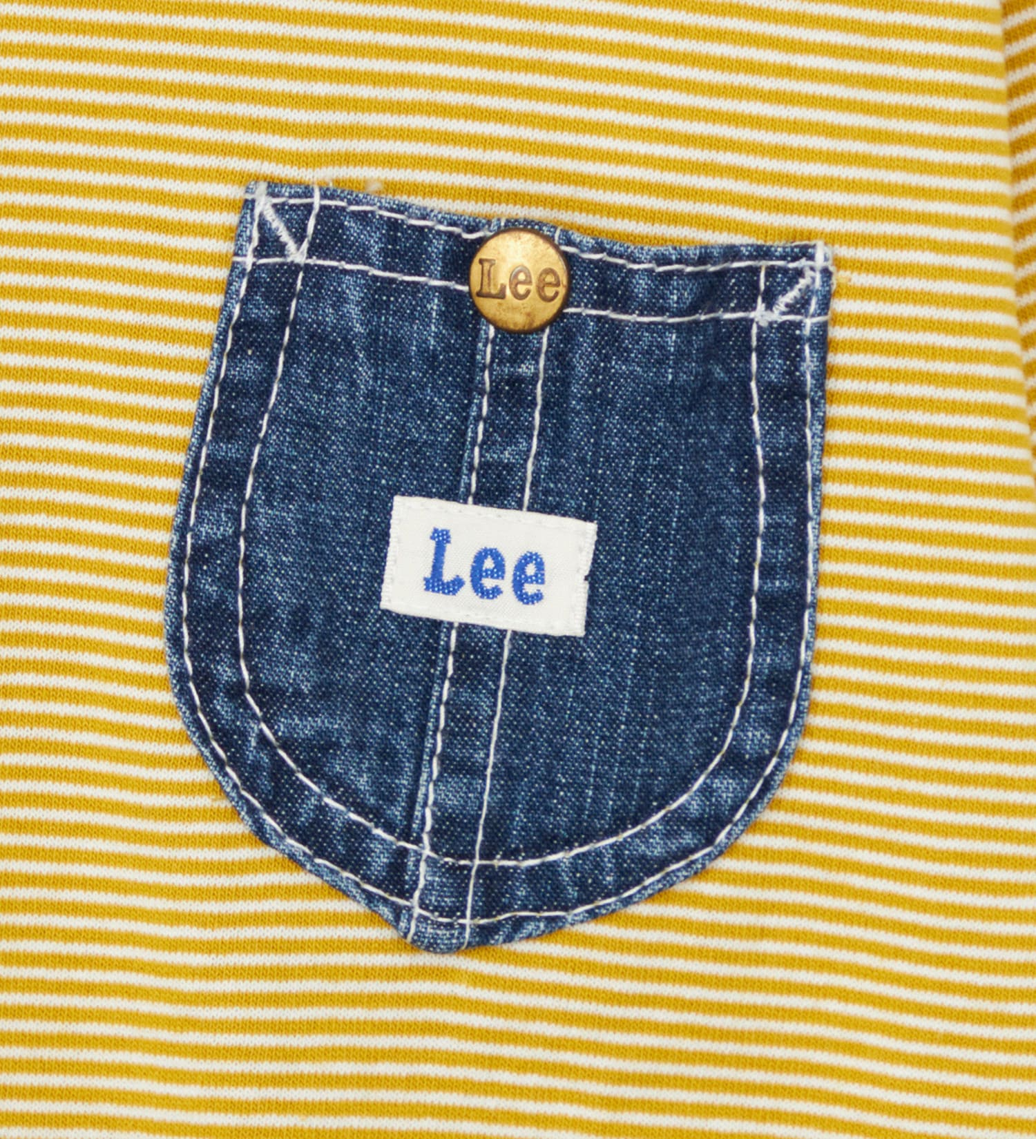 Lee(リー)の【110-150cm】キッズ デニムポケット長袖Tシャツ/ロンT|トップス/Tシャツ/カットソー/キッズ|イエロー