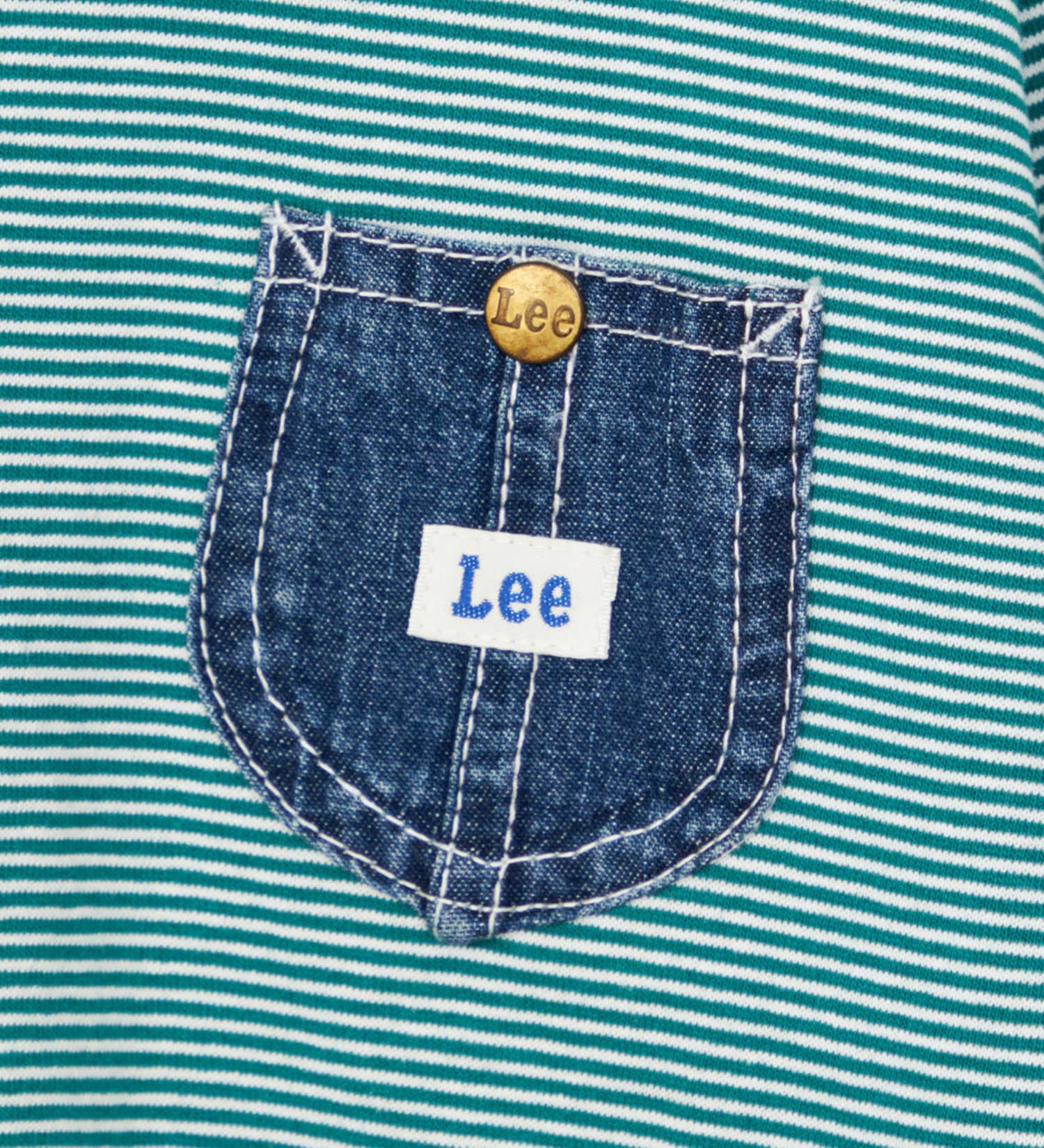 Lee(リー)の【110-150cm】キッズ デニムポケット長袖Tシャツ/ロンT|トップス/Tシャツ/カットソー/キッズ|グリーン