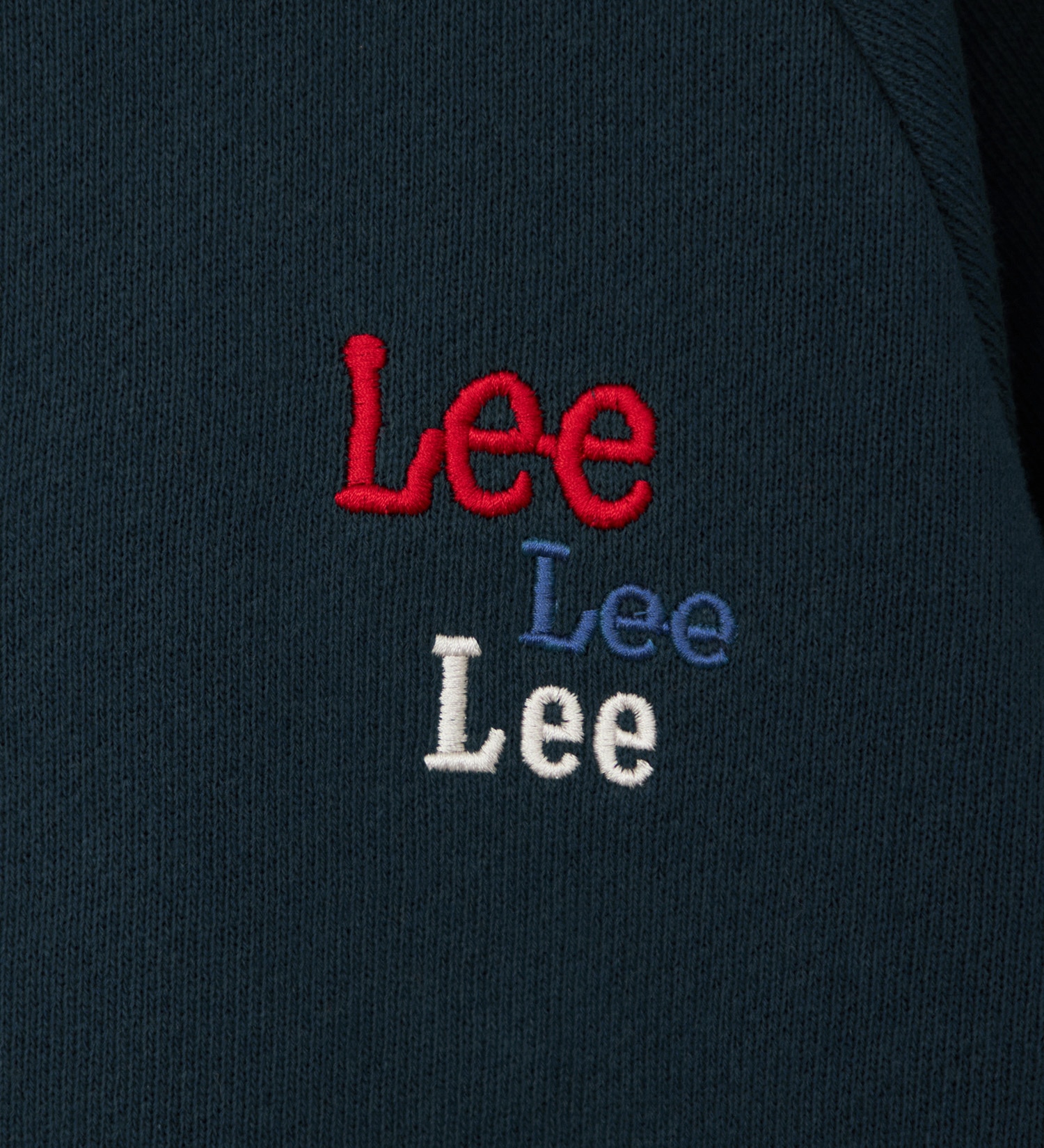 Lee(リー)の【110-150cm】キッズ スウェットカーディガン スナップボタン/裏起毛|トップス/スウェット/キッズ|ネイビー