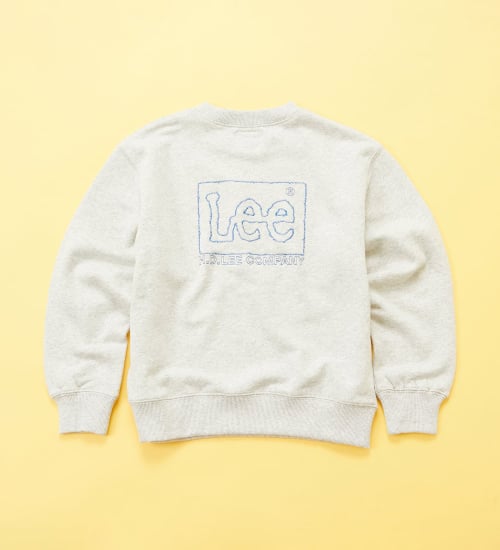 【110-150cm】キッズ Leeバックロゴ刺繍スウェット 【親子】