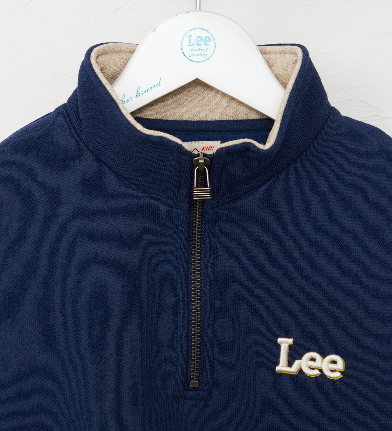 Lee(リー)の【110-150cm】キッズ ハーフジップスウェット 裏起毛|トップス/スウェット/キッズ|ネイビー
