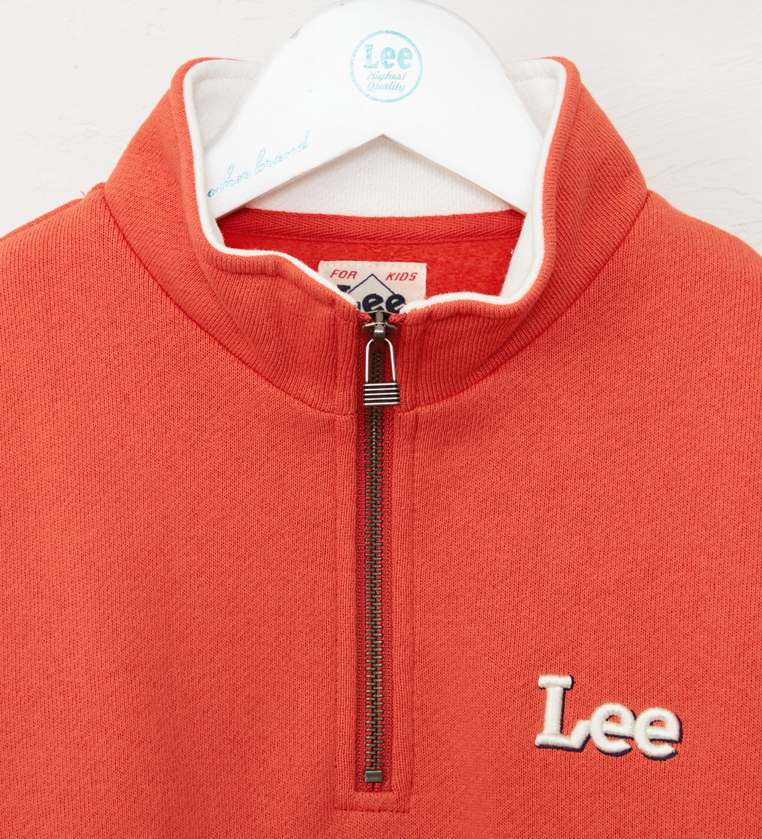 Lee(リー)の【110-150cm】キッズ ハーフジップスウェット 裏起毛|トップス/スウェット/キッズ|レッド