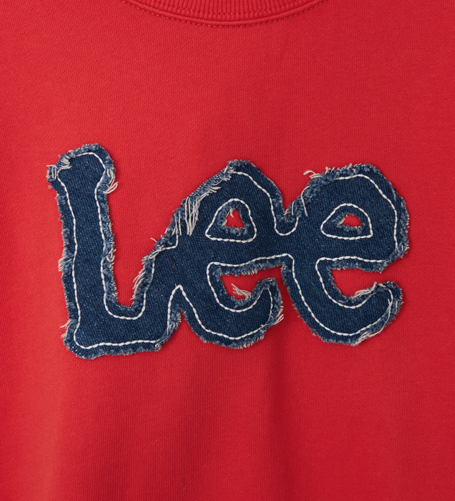Lee(リー)の【110-150cm】キッズ デニムロゴパッチスウェット|トップス/スウェット/キッズ|レッド