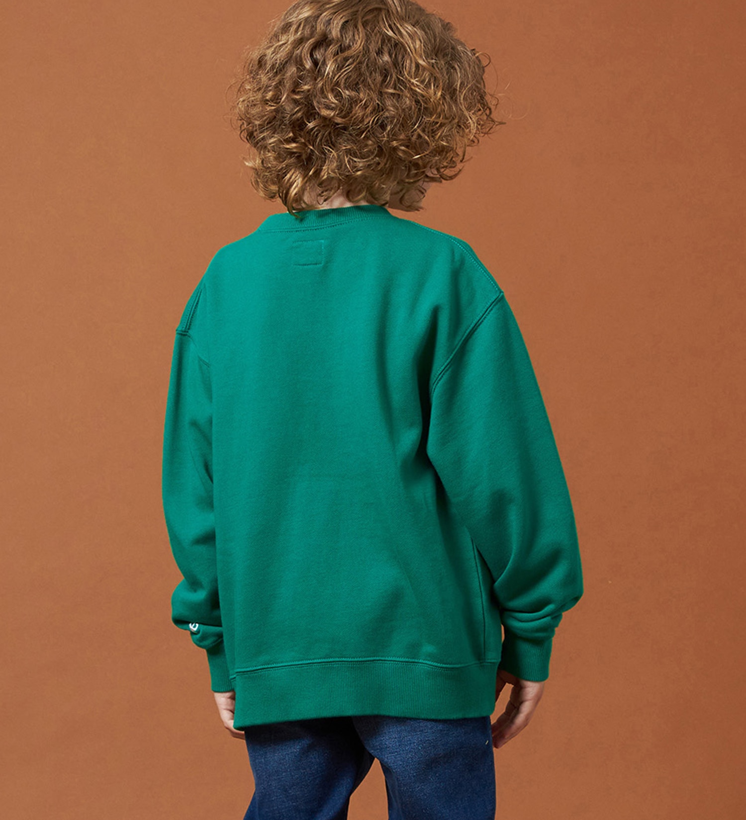 Lee(リー)の【110-150cm】キッズ デニムロゴパッチスウェット|トップス/スウェット/キッズ|グリーン