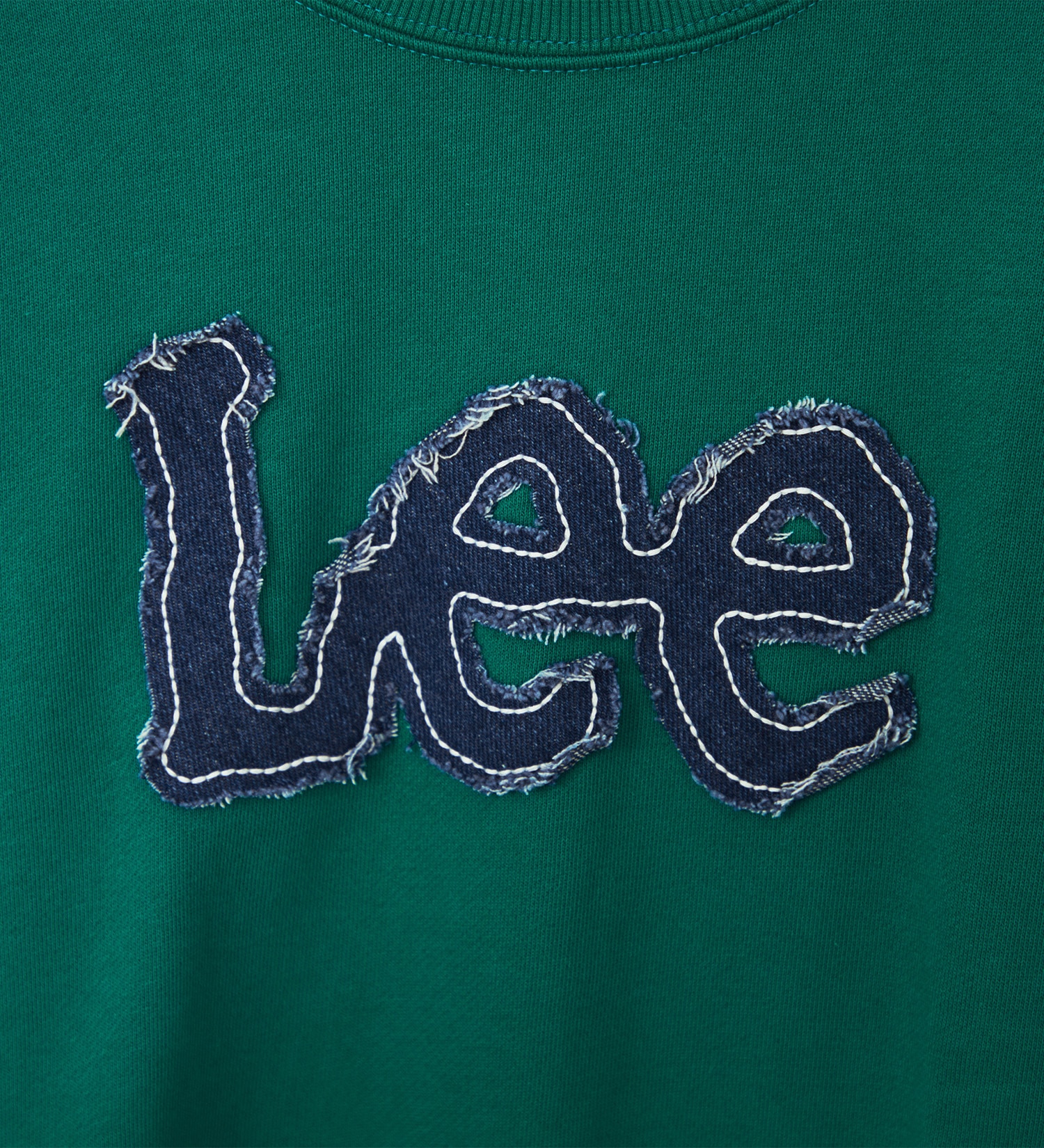 Lee(リー)の【110-150cm】キッズ デニムロゴパッチスウェット|トップス/スウェット/キッズ|グリーン