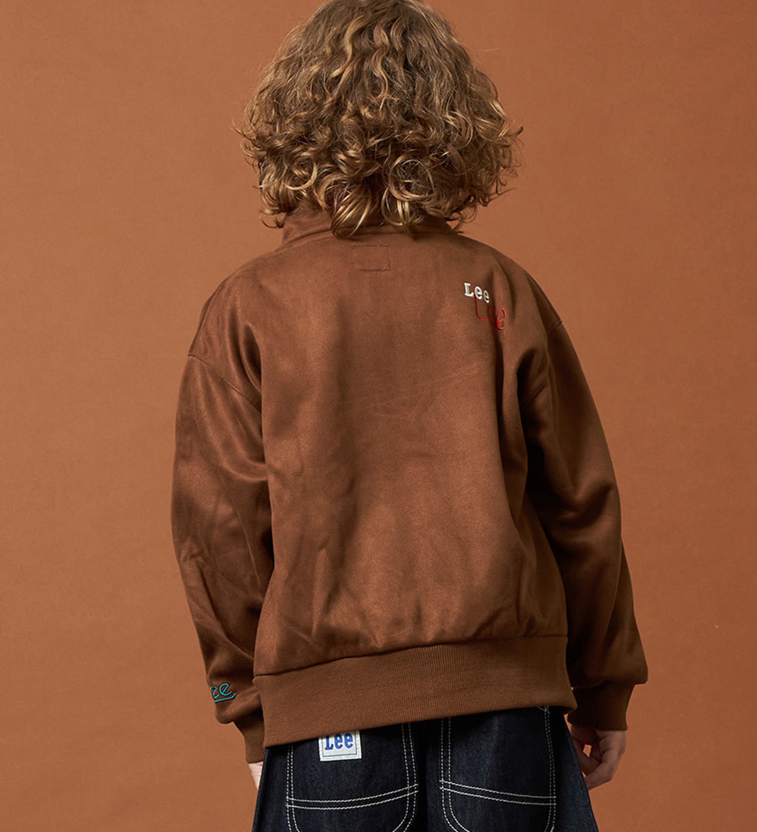 Lee(リー)の【110-150cm】キッズ スエードフリース ジップアップジャケット|ジャケット/アウター/その他アウター/キッズ|ブラウン