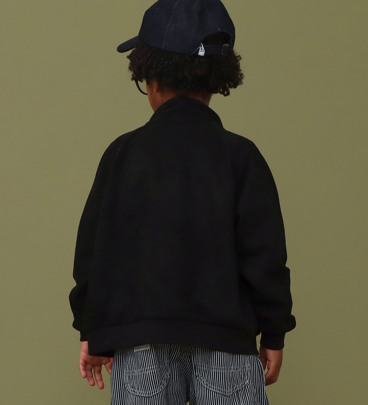 Lee(リー)の【110cm-150cm】ベビー Leeスエードフリース ジップアップジャケット【親子】|ジャケット/アウター/その他アウター/キッズ|ブラック