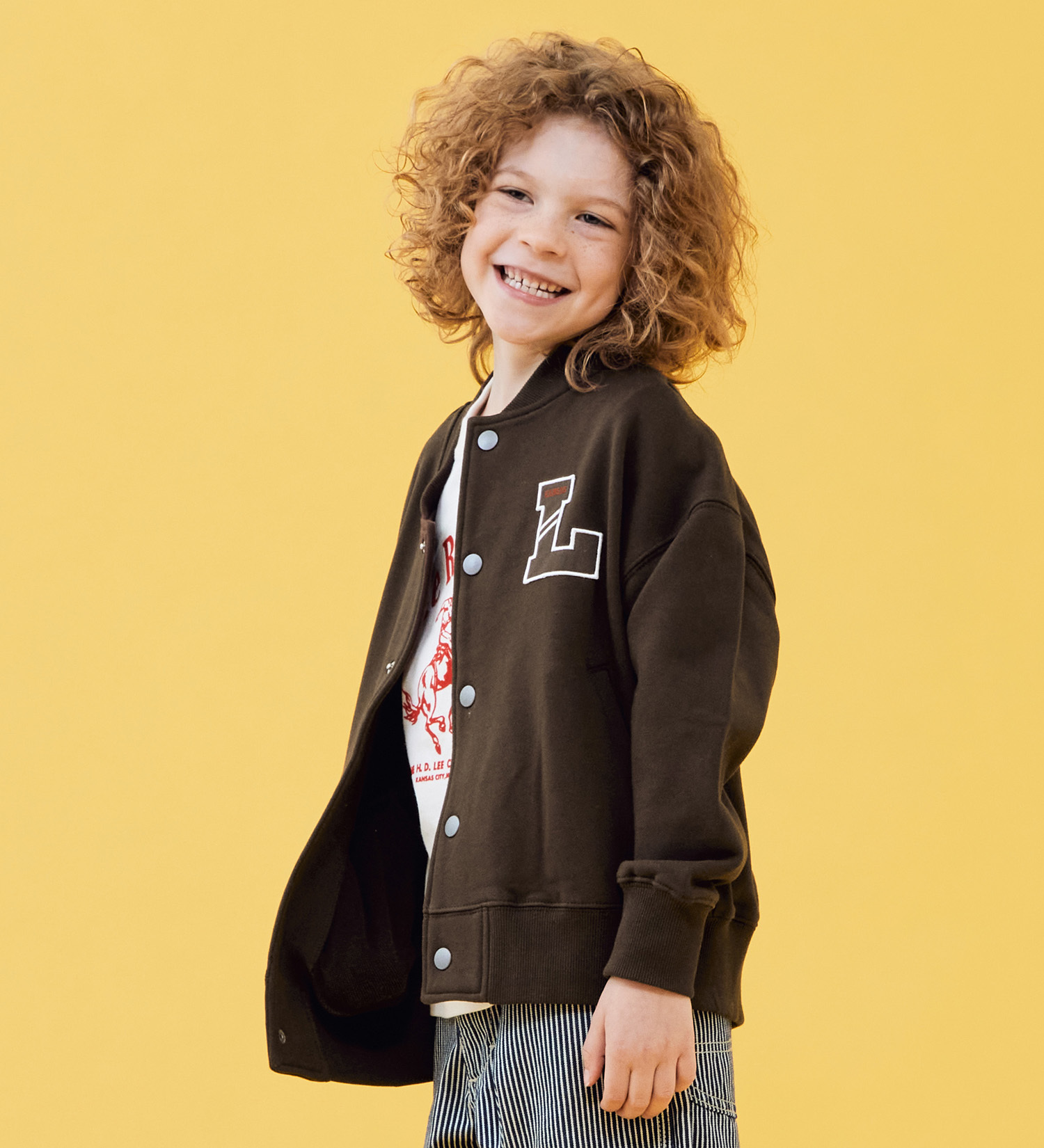 Lee(リー)の【110-150cm】キッズ スウェットジャケット|ジャケット/アウター/その他アウター/キッズ|ブラウン