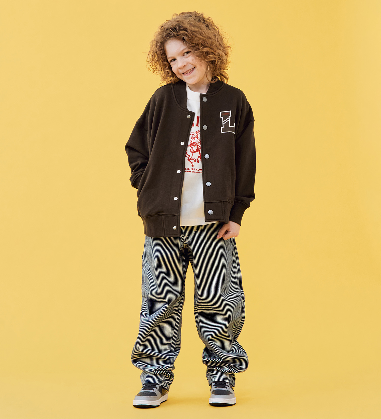 Lee(リー)の【110-150cm】キッズ スウェットジャケット|ジャケット/アウター/その他アウター/キッズ|ブラウン