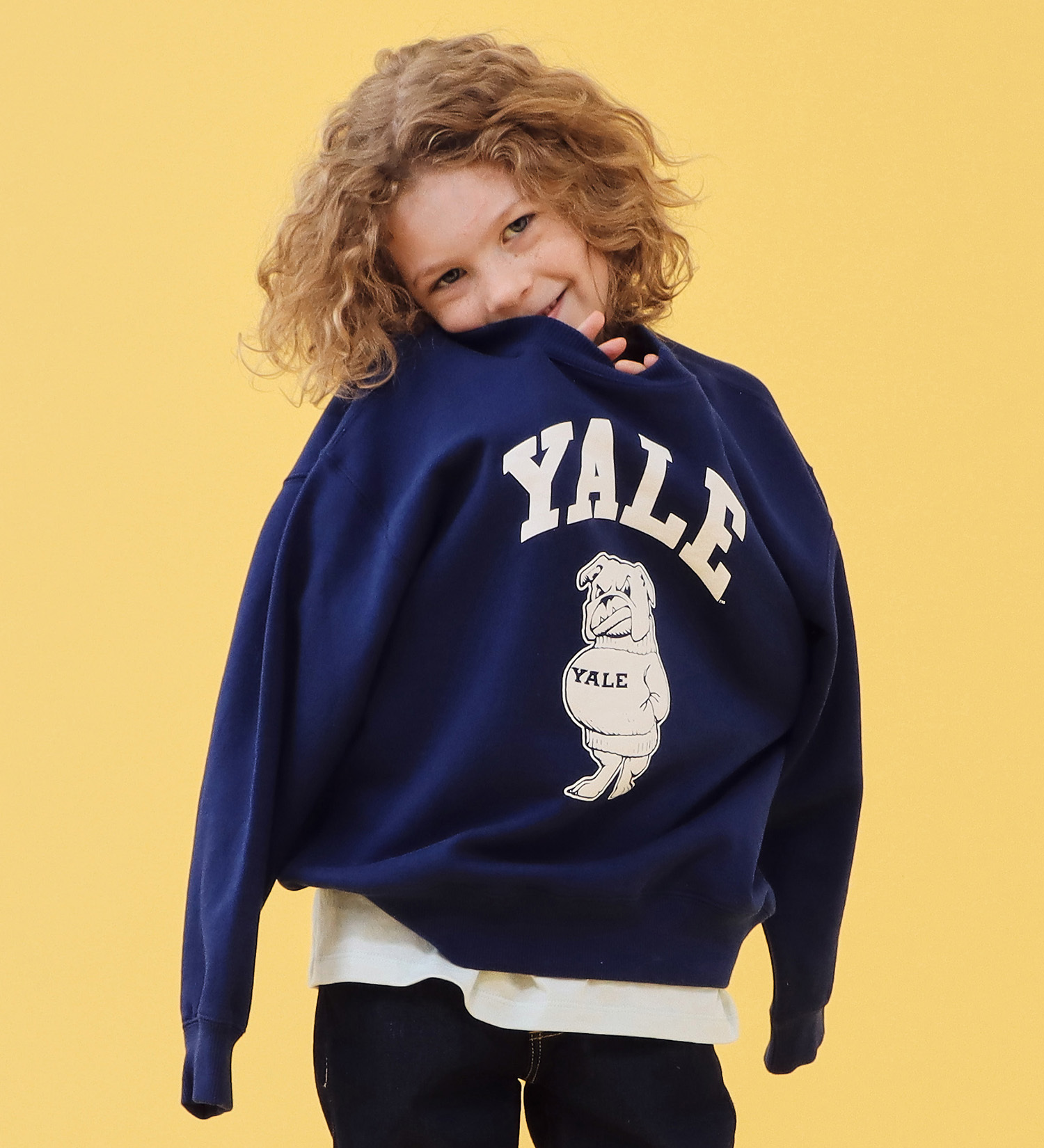 Lee(リー)の【110-150cm】キッズ IVY COLLEGE PRINT SWEAT/スウェット|トップス/スウェット/キッズ|ネイビー