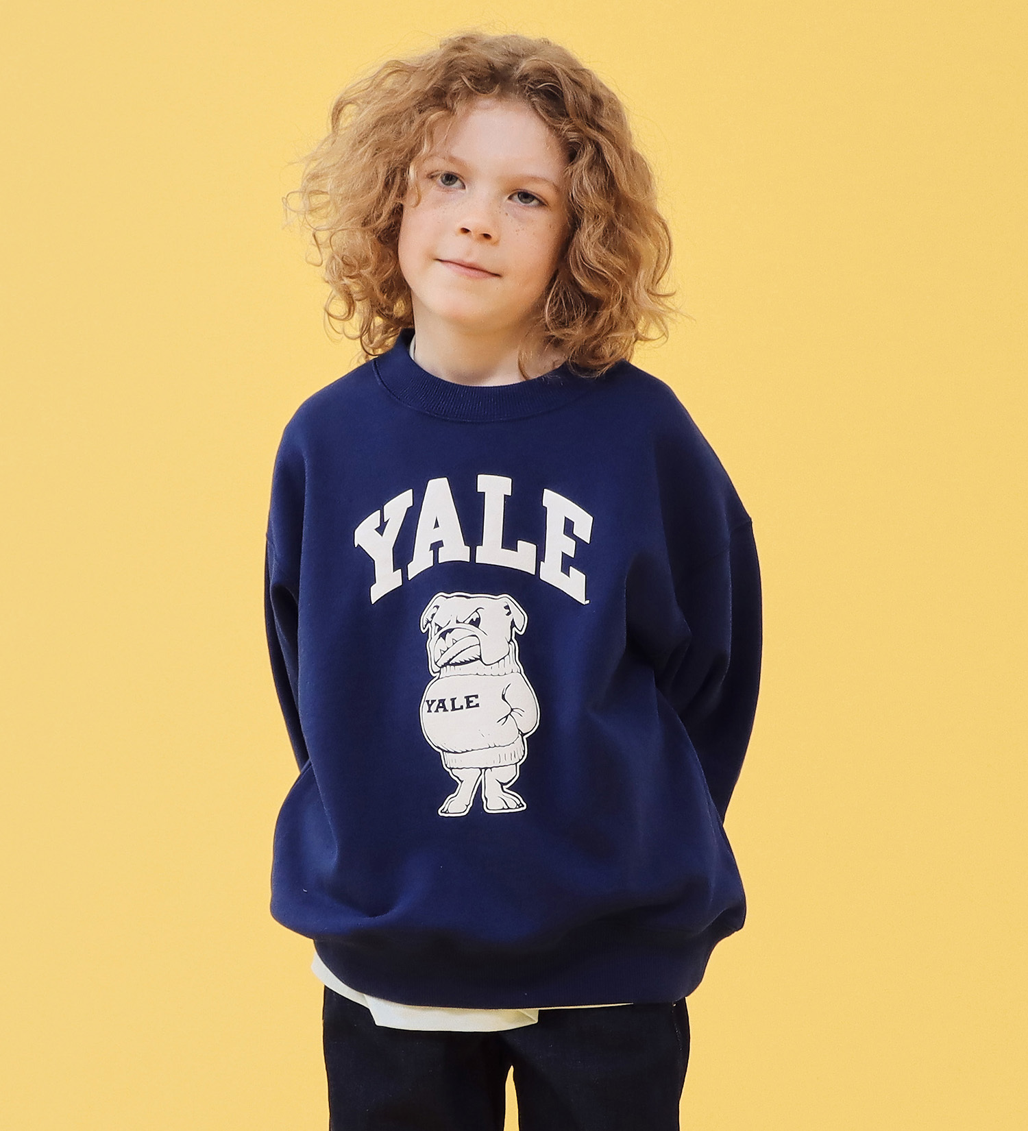 Lee(リー)の【110-150cm】キッズ IVY COLLEGE PRINT SWEAT/スウェット|トップス/スウェット/キッズ|ネイビー