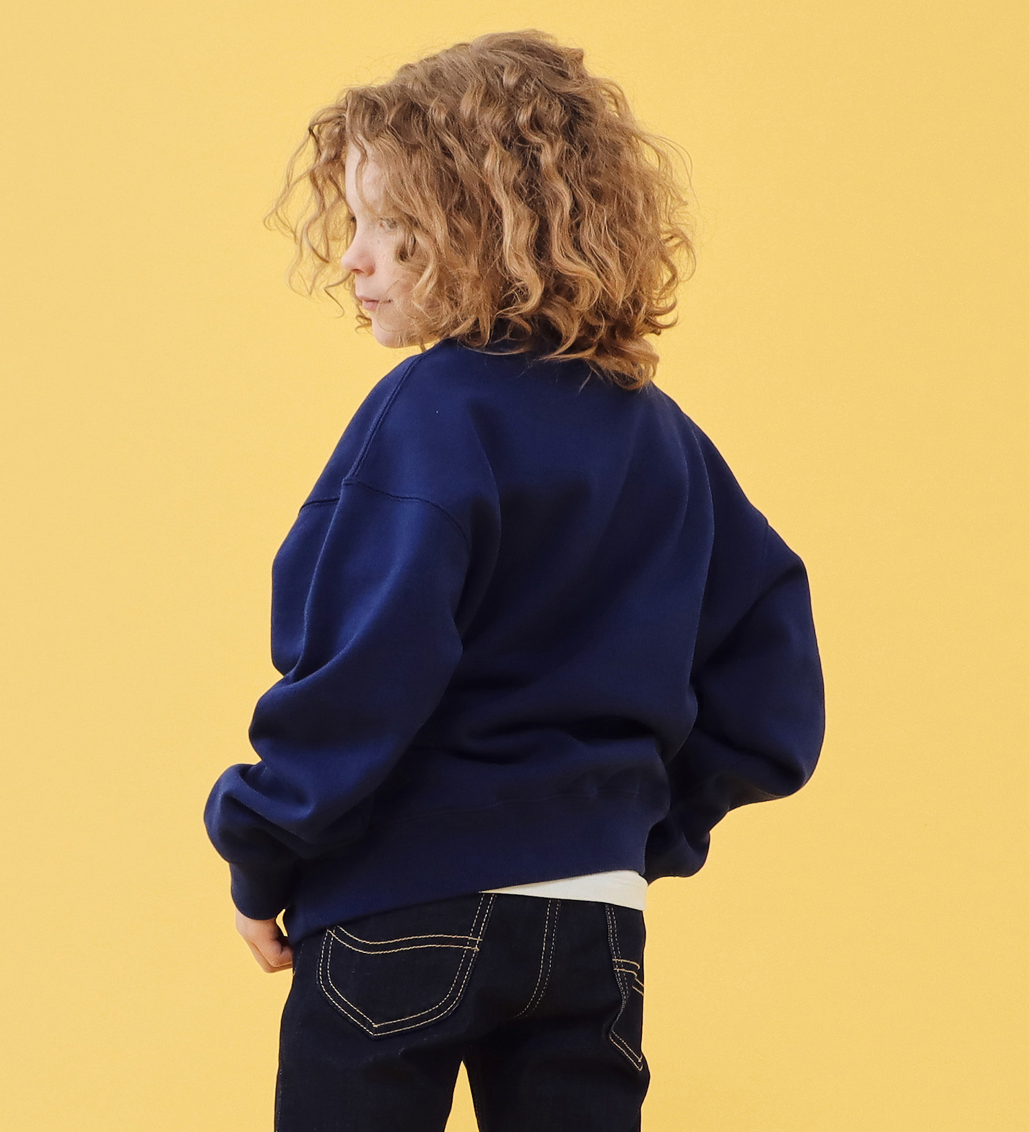 Lee(リー)の【110-150cm】キッズ IVY COLLEGE PRINT SWEAT/スウェット|トップス/スウェット/キッズ|ネイビー