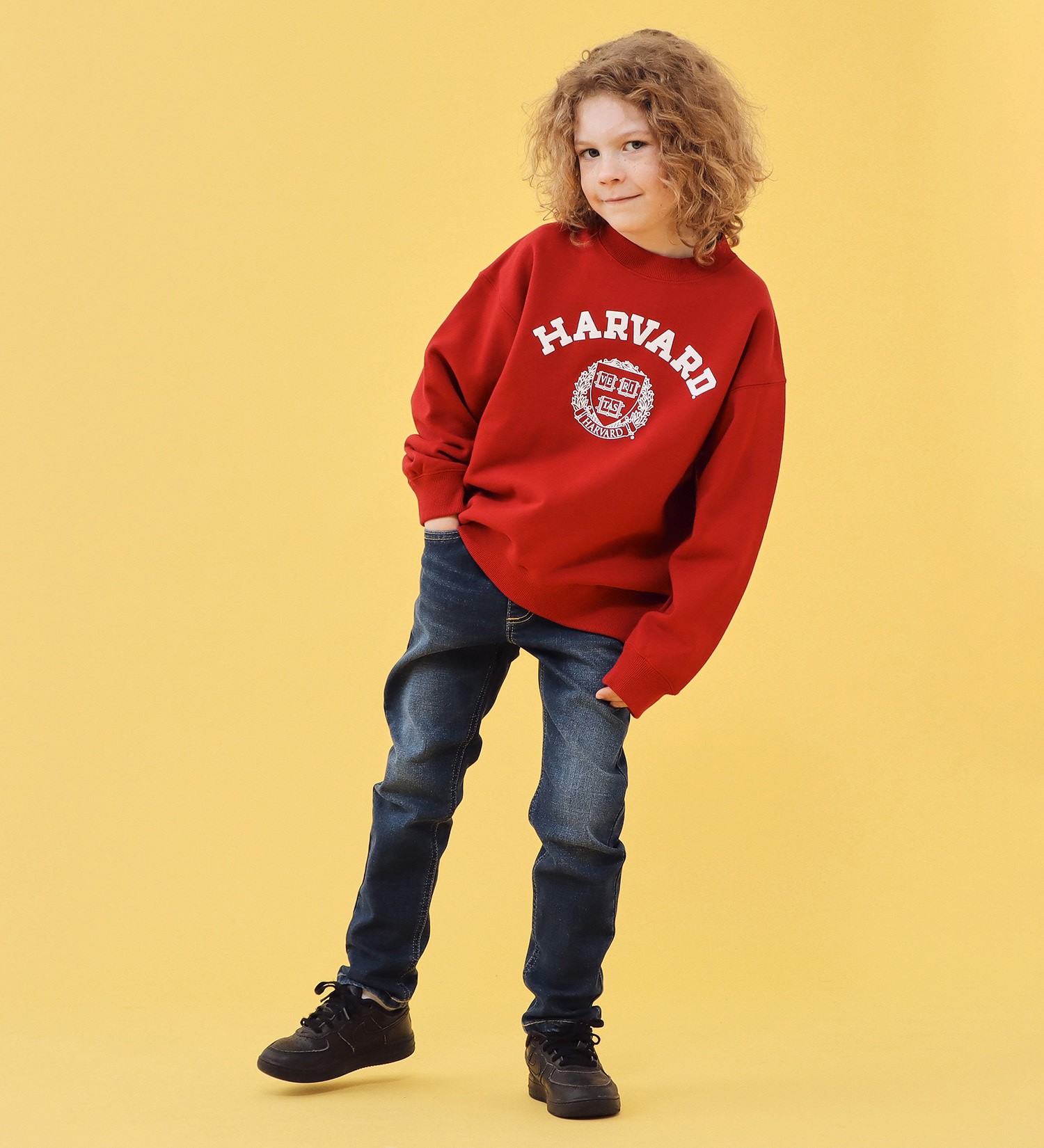 Lee(リー)の【110-150cm】キッズ IVY COLLEGE PRINT SWEAT/スウェット|トップス/スウェット/キッズ|レッド