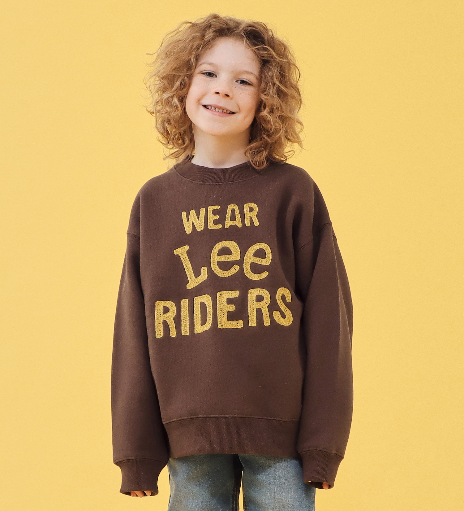 Lee(リー)の【110-150cm】キッズ エンブロイダリースウェット/刺繍|トップス/スウェット/キッズ|ブラウン