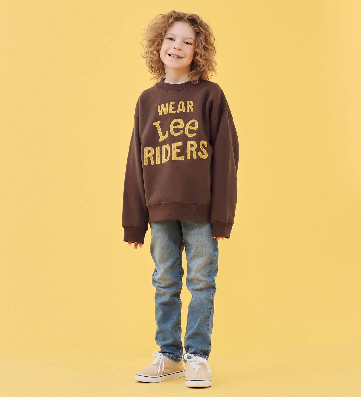 Lee(リー)の【110-150cm】キッズ エンブロイダリースウェット/刺繍|トップス/スウェット/キッズ|ブラウン