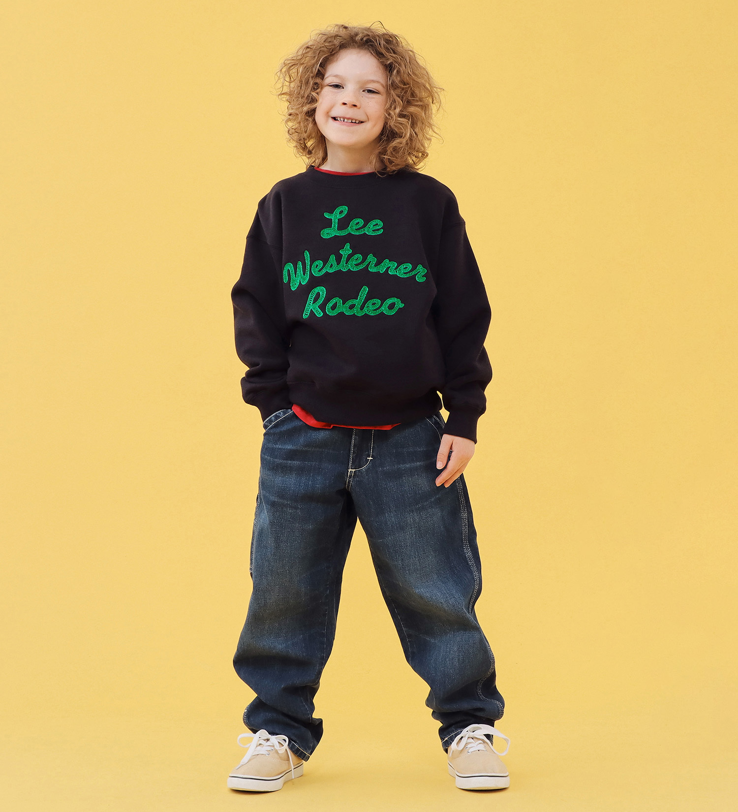 Lee(リー)の【110-150cm】キッズ エンブロイダリースウェット/刺繍|トップス/スウェット/キッズ|チャコール