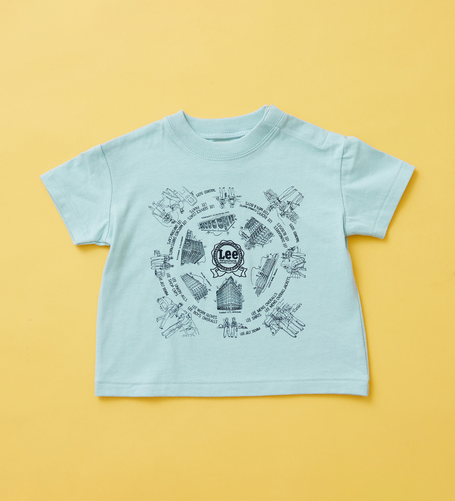 Lee(リー)の【80-100cm】ベビー LeeバンダナTシャツ|トップス/Tシャツ/カットソー/キッズ|ブルー