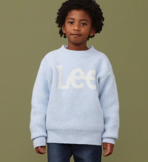 【110-150cm】キッズ Leeロゴ ニットセーター