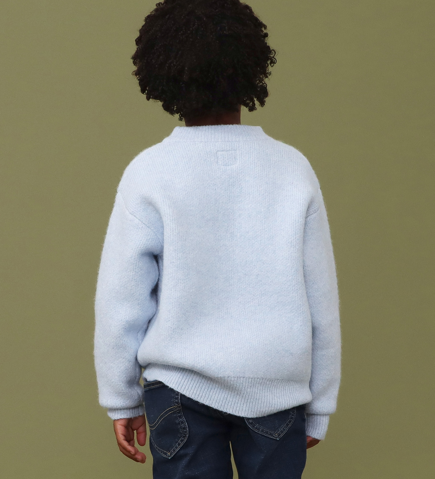 Lee(リー)の【110-150cm】キッズ Leeロゴ ニットセーター|トップス/ニット/セーター/キッズ|ブルー