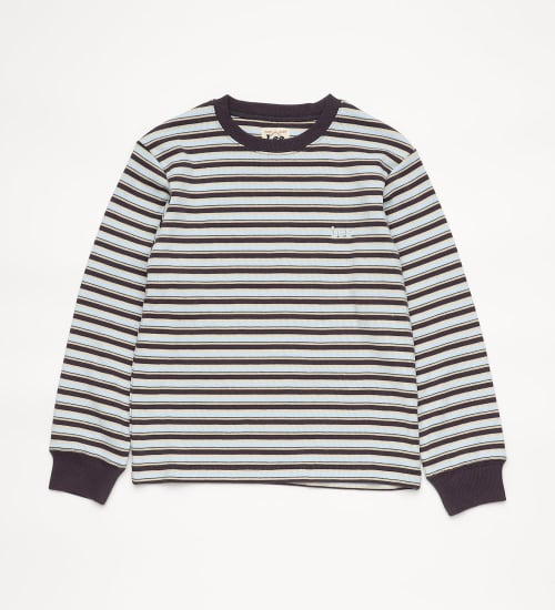 Lee(リー)の【110-150cm】キッズ ストライプ 長袖Tee|トップス/Tシャツ/カットソー/キッズ|ブラウン
