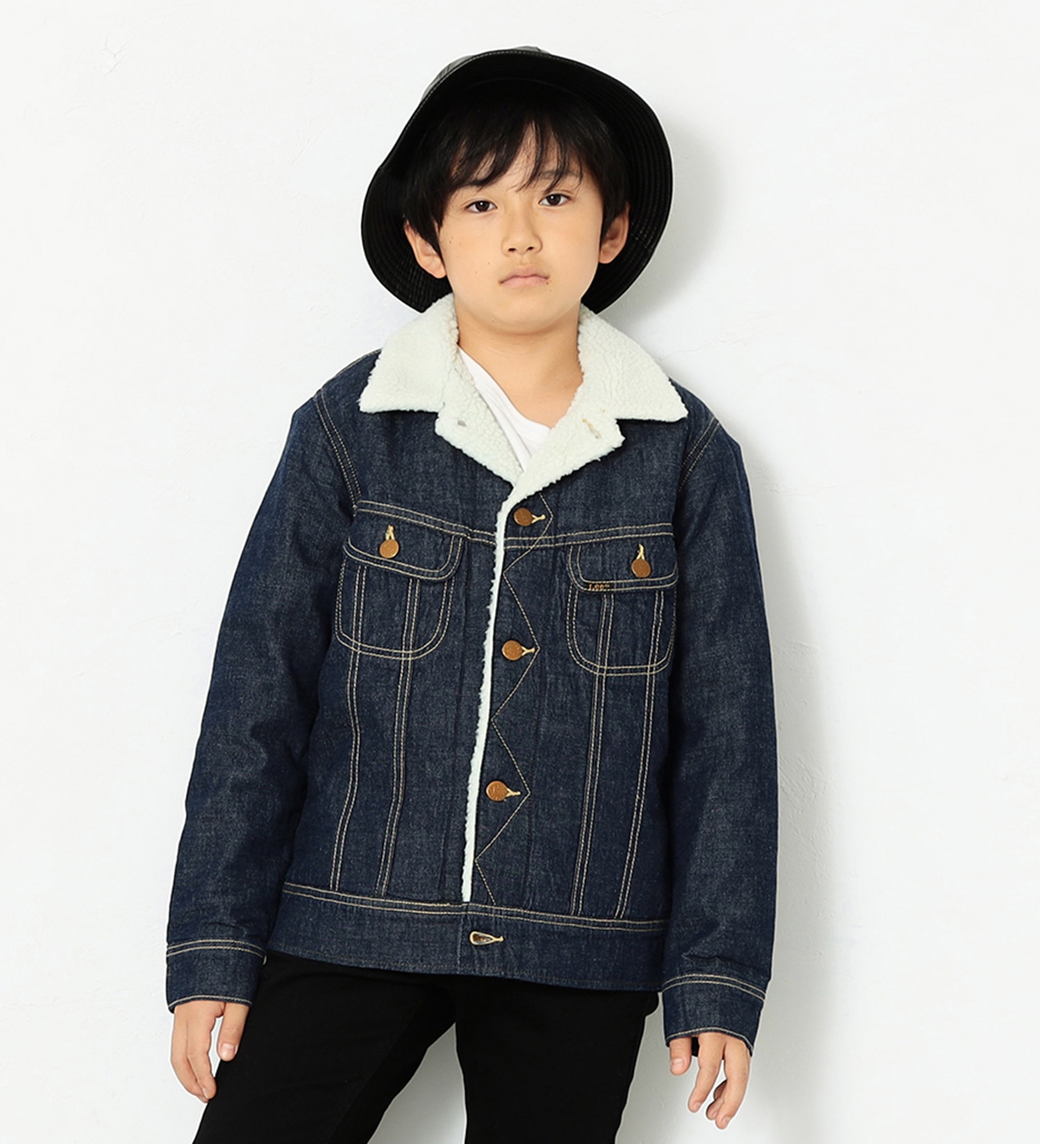 Lee(リー)の【110-150cm】キッズ BOA STORM RIDER(デニム)|ジャケット/アウター/デニムジャケット/キッズ|インディゴブルー