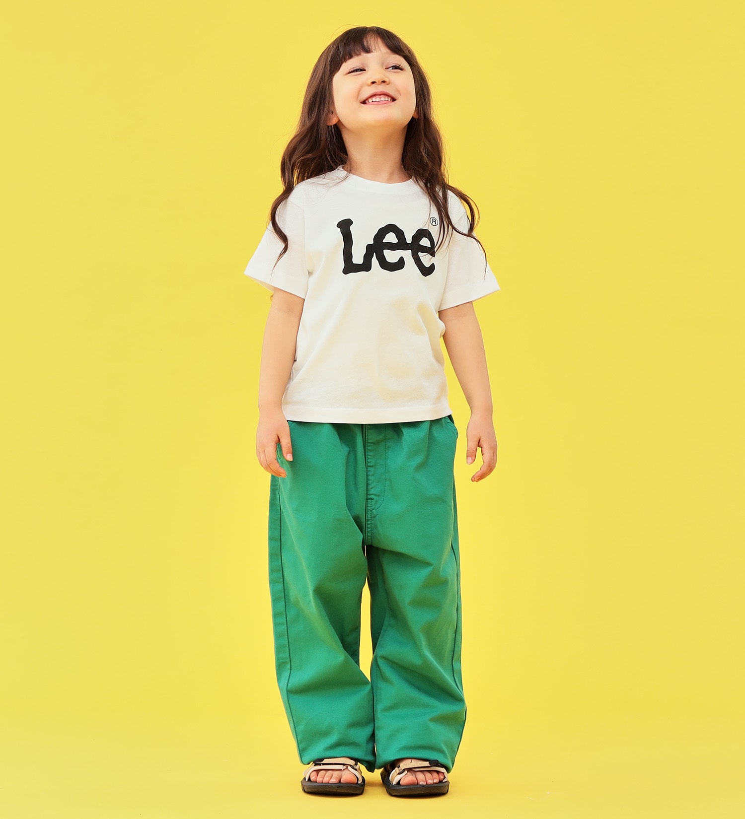 Lee(リー)の【1サイズでカバーできる】キッズ FLeeasy イージーパンツ|パンツ/パンツ/キッズ|グリーン