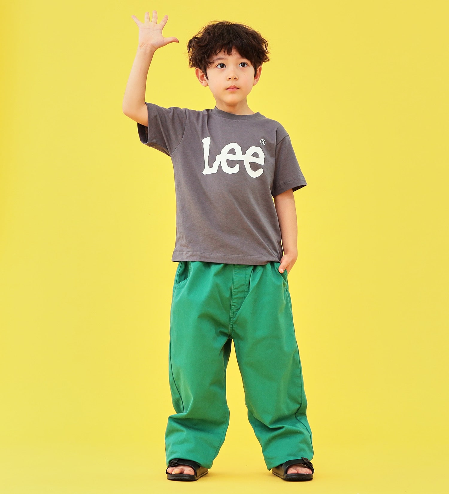 Lee(リー)の【1サイズでカバーできる】キッズ FLeeasy イージーパンツ|パンツ/パンツ/キッズ|グリーン