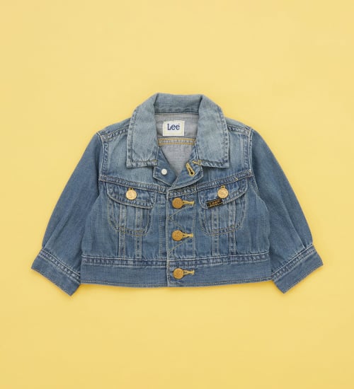 Lee(リー)の【80-100cm】ベビー ライダースジャケット|ジャケット/アウター/デニムジャケット/キッズ|淡色ブルー