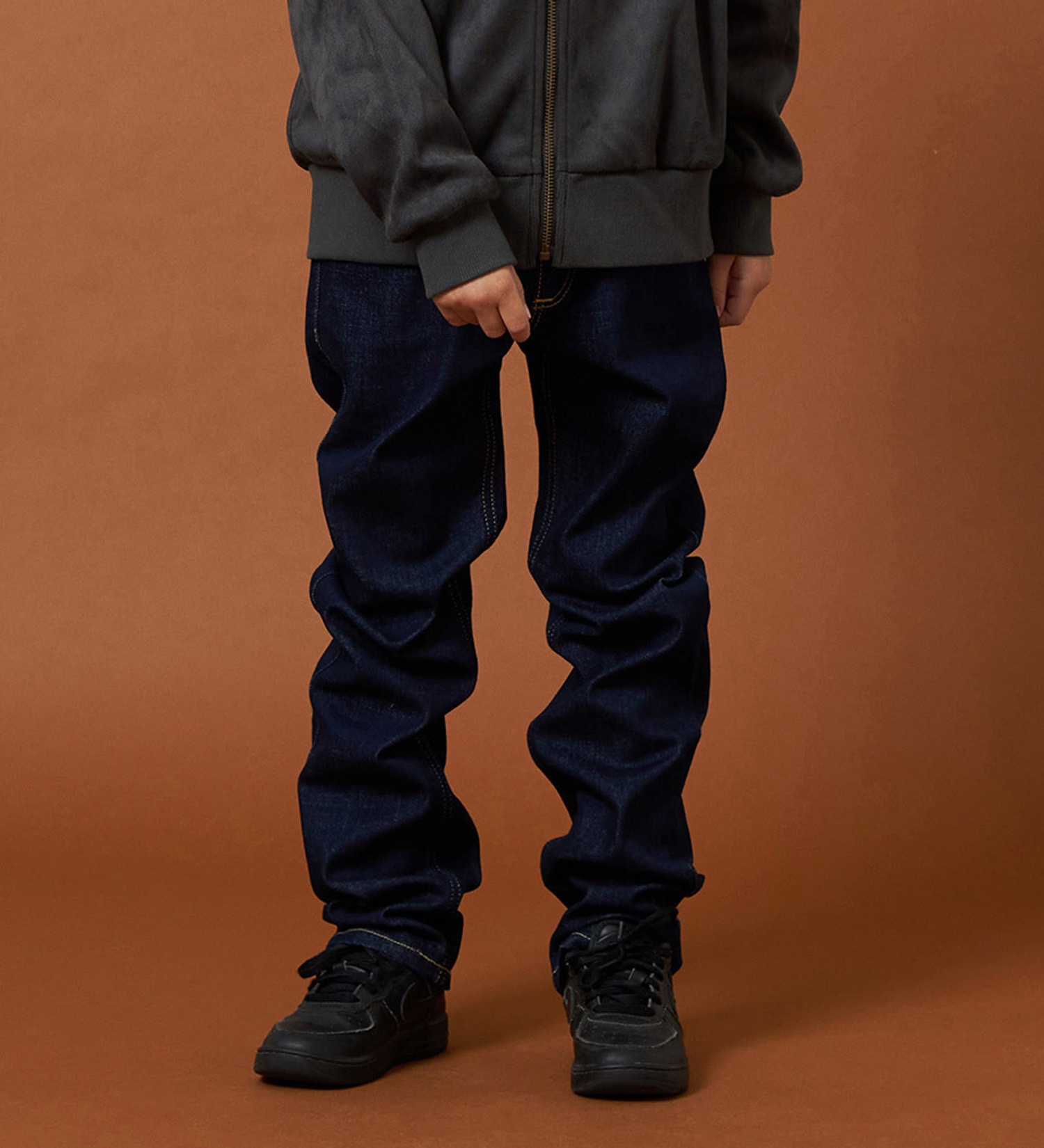 Lee(リー)の【110-160cm】キッズ ストレッチストレートデニムパンツ|パンツ/デニムパンツ/キッズ|インディゴブルー