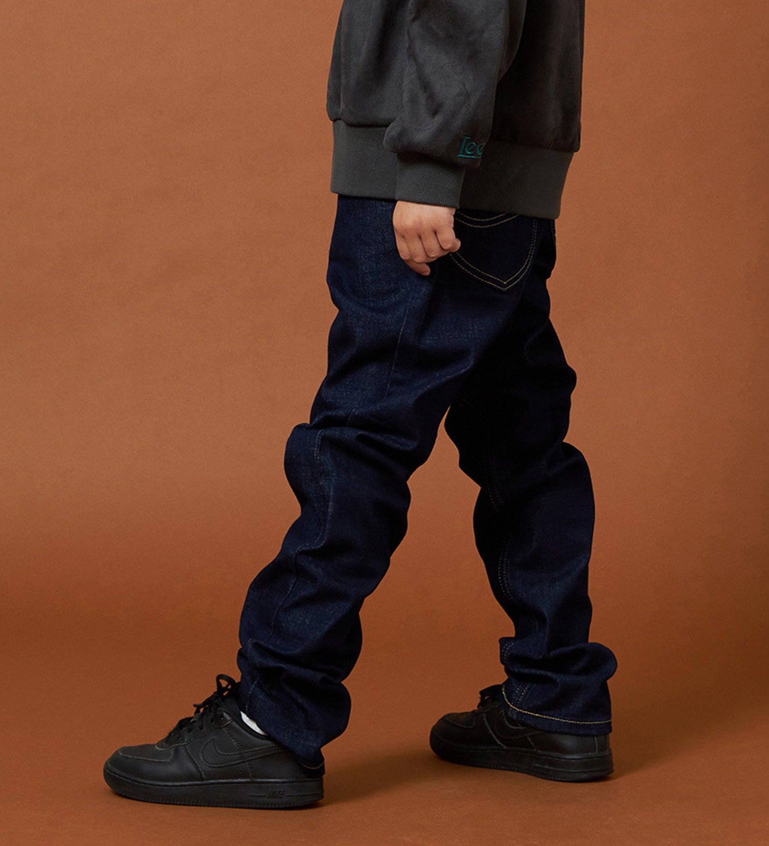 Lee(リー)の【110-160cm】キッズ ストレッチストレートデニムパンツ|パンツ/デニムパンツ/キッズ|インディゴブルー