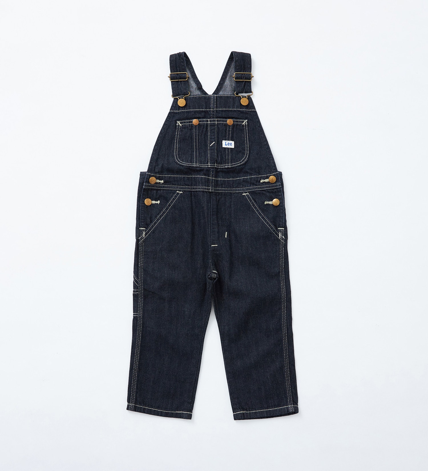 Lee(リー)の【80-100cm】ベビー オーバーオール 高品質綿100%|オールインワン/サロペット/オーバーオール/キッズ|インディゴブルー