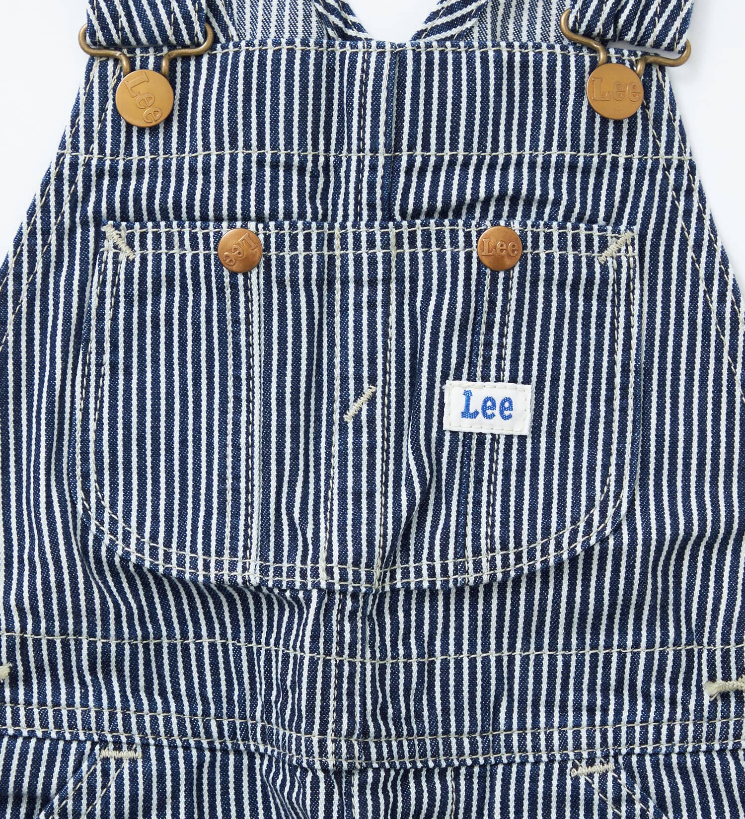 Lee(リー)の【80-100cm】ベビー オーバーオール 高品質綿100％|パンツ/パンツ/キッズ|ヒッコリー