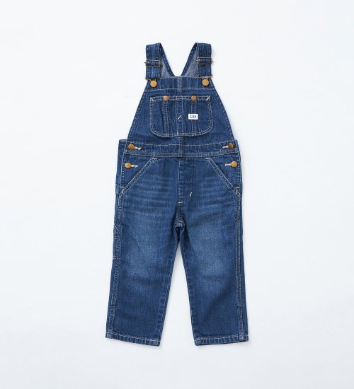 Lee(リー)の【80-100cm】ベビー オーバーオール 高品質綿100％|オールインワン/サロペット/オーバーオール/キッズ|中色ブルー