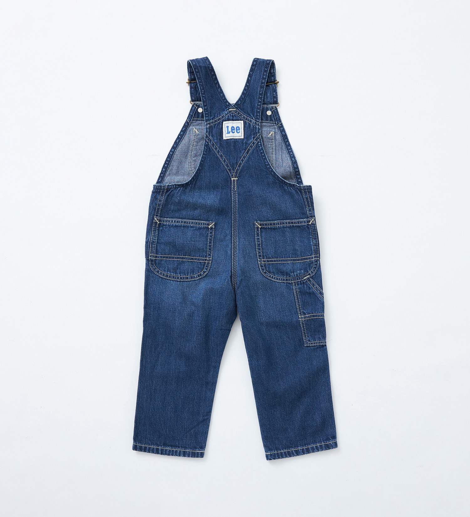 Lee(リー)の【80-100cm】ベビー オーバーオール 高品質綿100％|オールインワン/サロペット/オーバーオール/キッズ|中色ブルー