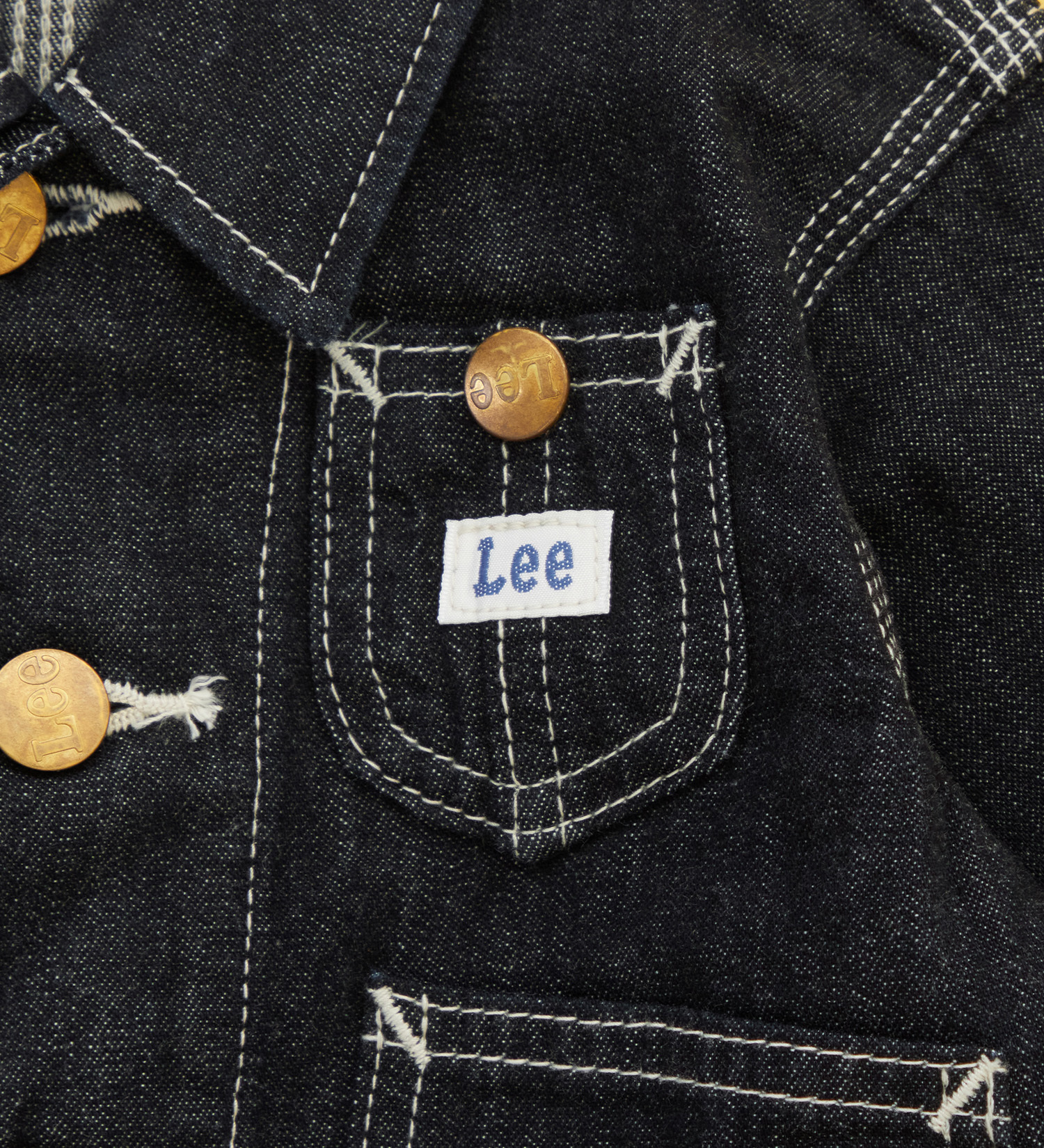 Lee(リー)の【80-100cm】ベビー ロコジャケット/カバーオール 高品質綿100％|ジャケット/アウター/カバーオール/キッズ|インディゴブルー