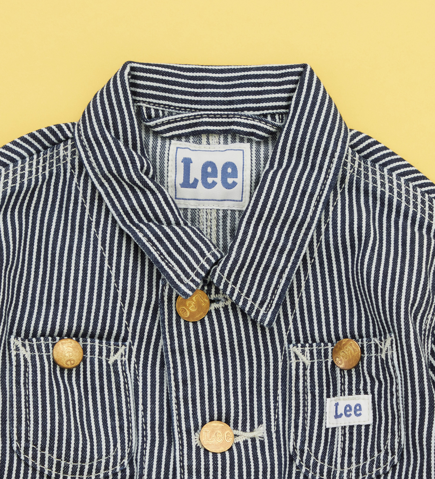 Lee(リー)の【80-100cm】ベビー ロコジャケット/カバーオール 高品質綿100%|ジャケット/アウター/カバーオール/キッズ|ヒッコリー