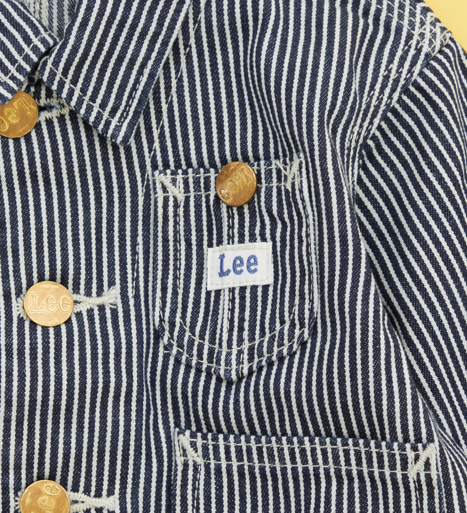 Lee(リー)の【80-100cm】ベビー ロコジャケット/カバーオール 高品質綿100%|ジャケット/アウター/カバーオール/キッズ|ヒッコリー